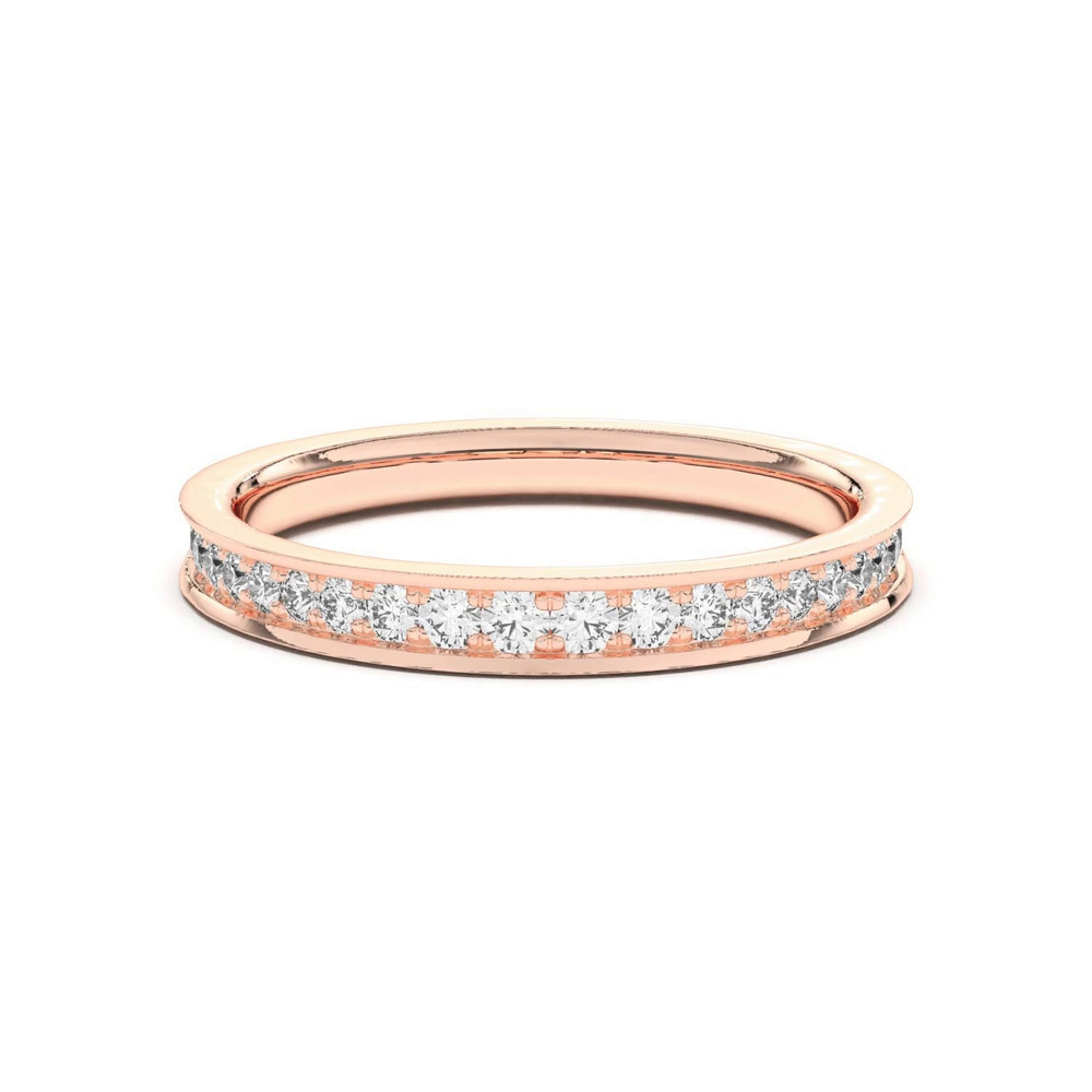 360 degree view of Bria Graduated Pavé Band