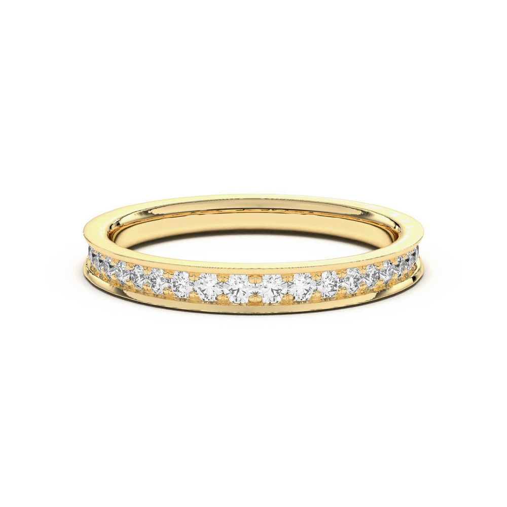 360 degree view of Bria Graduated Pavé Band