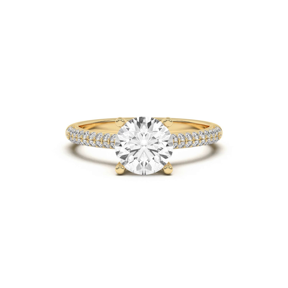 360 degree view of Ingrid Double Row Pavé Engagement Ring