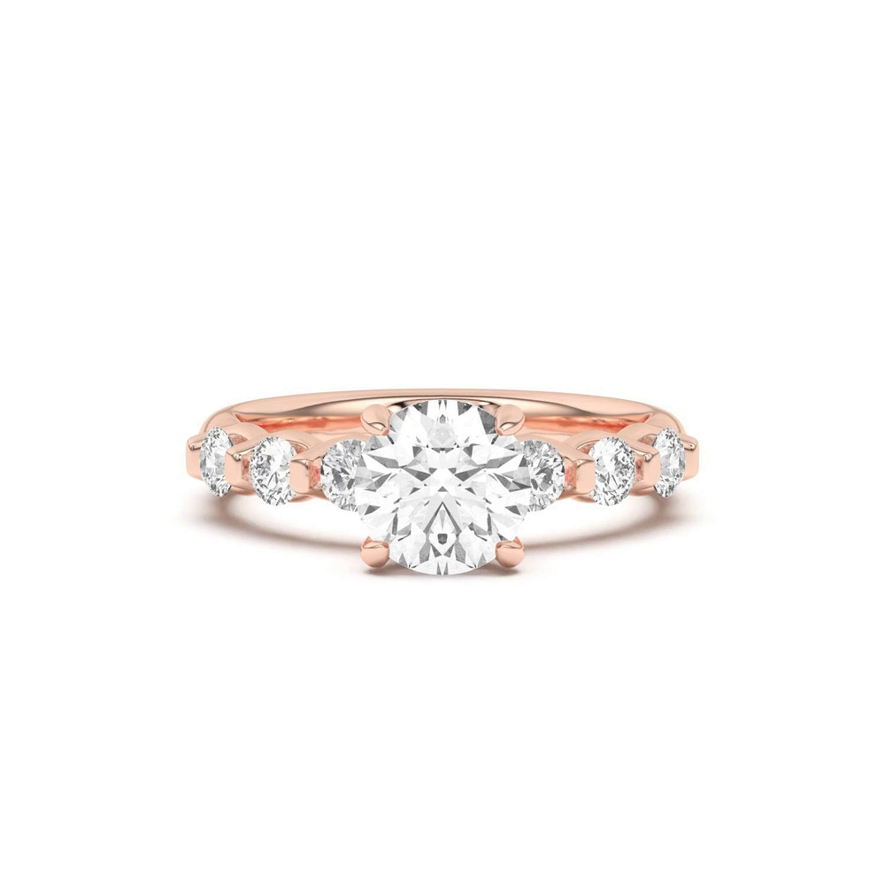 360 degree view of Uma Graduated Diamond Engagement Ring