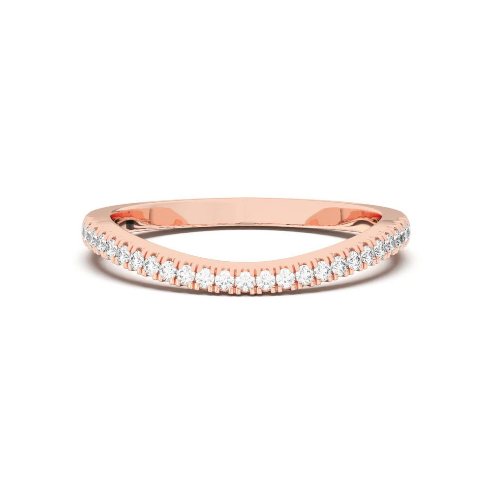 360 degree view of Liana Curve Pavé Band