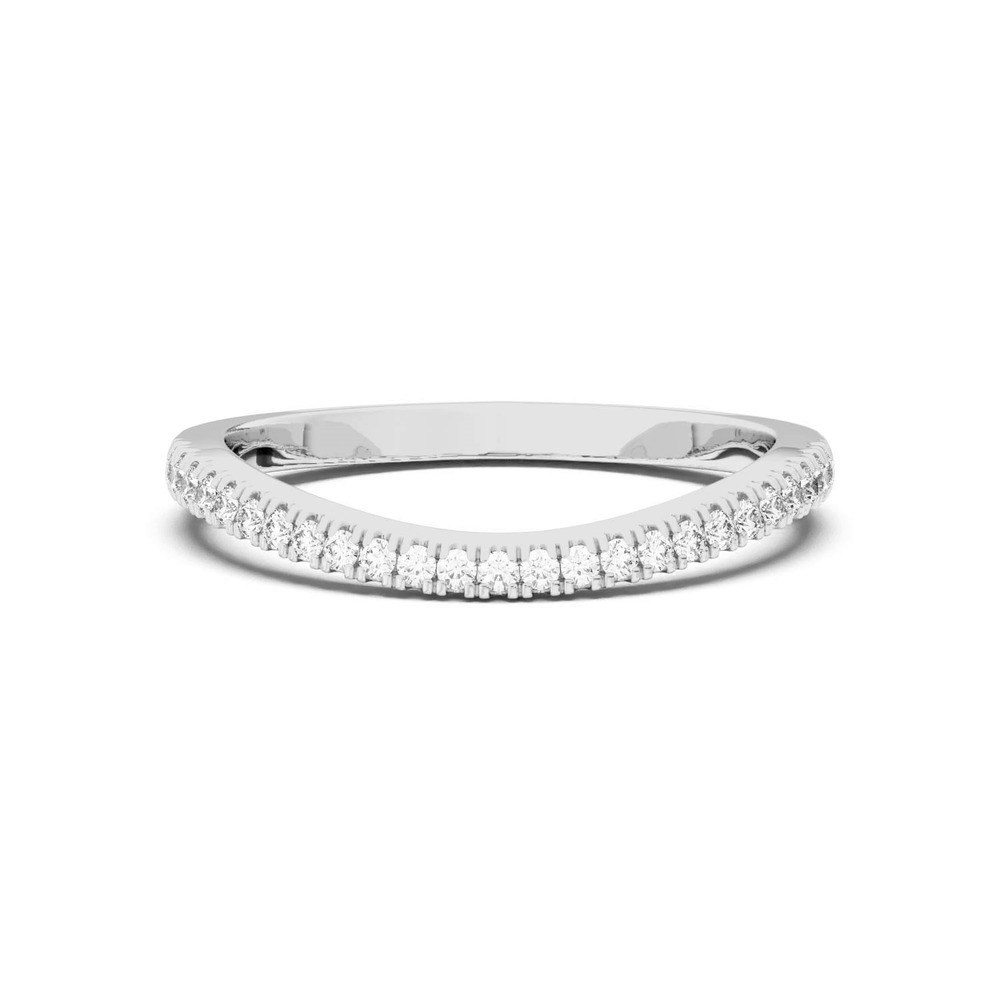 360 degree view of Liana Curve Pavé Band