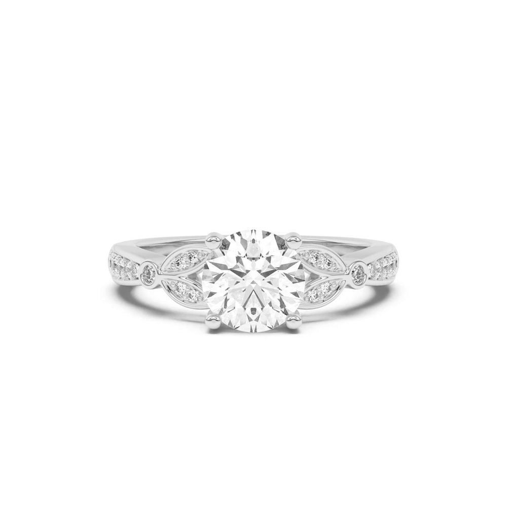 360 degree view of Fernanda Leaf Engagement Ring