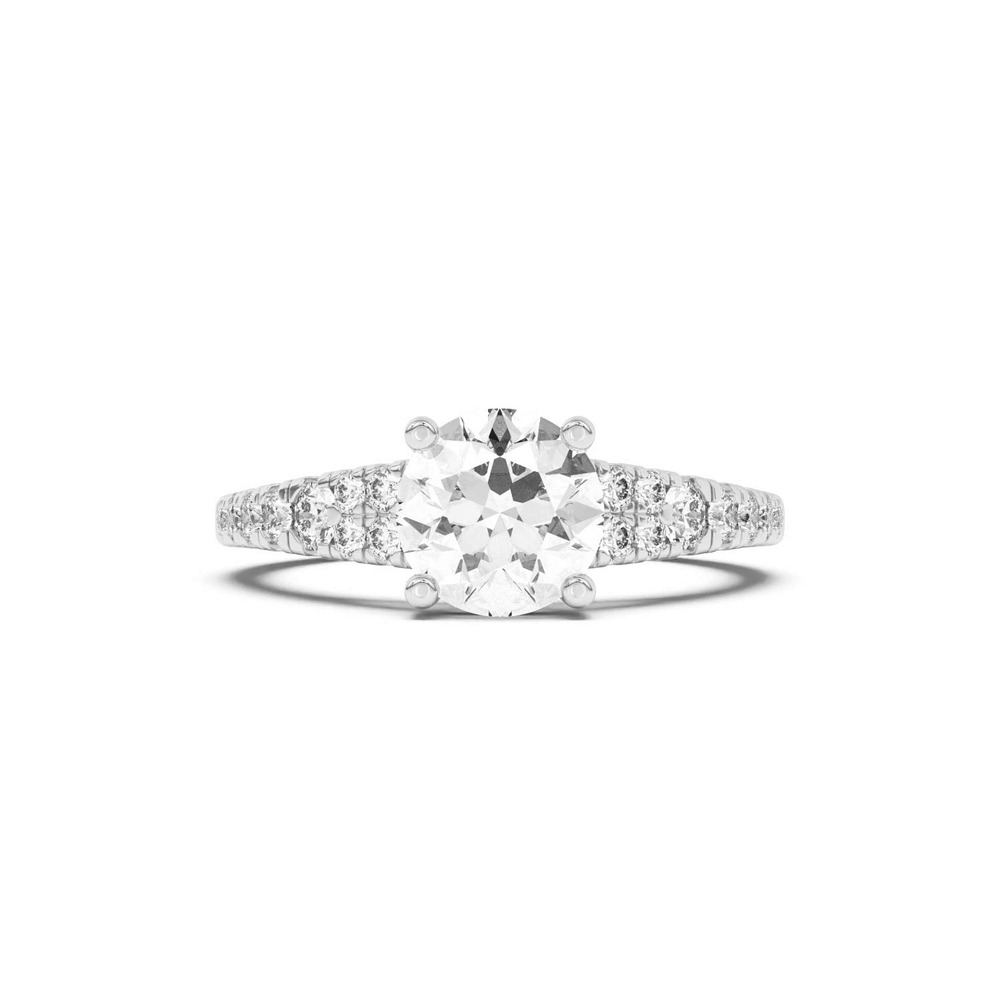 360 degree view of Nalani Pavé Cathedral Engagement Ring