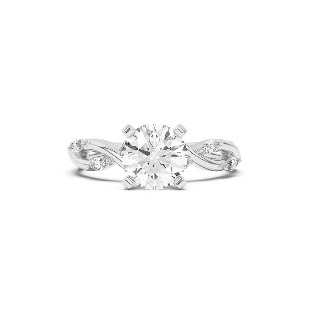 360 degree view of Maxime Twisted Marquise Diamond Engagement Ring