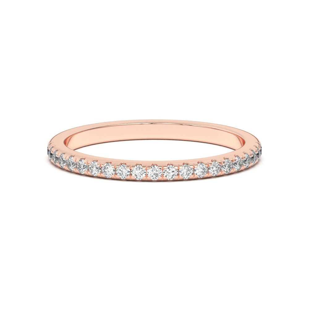 360 degree view of Marian Classic Lab Pavé Band