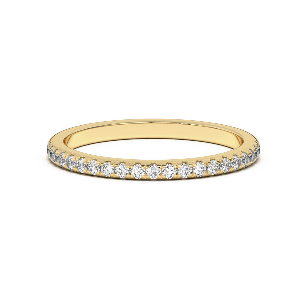360 degree view of Marian Classic Lab Pavé Band