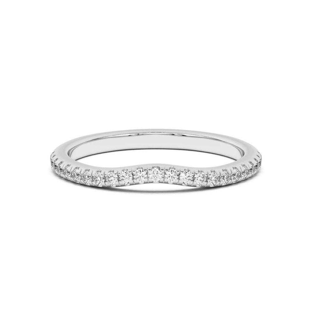 360 degree view of Marie Classic Curved Pavé Lab Band