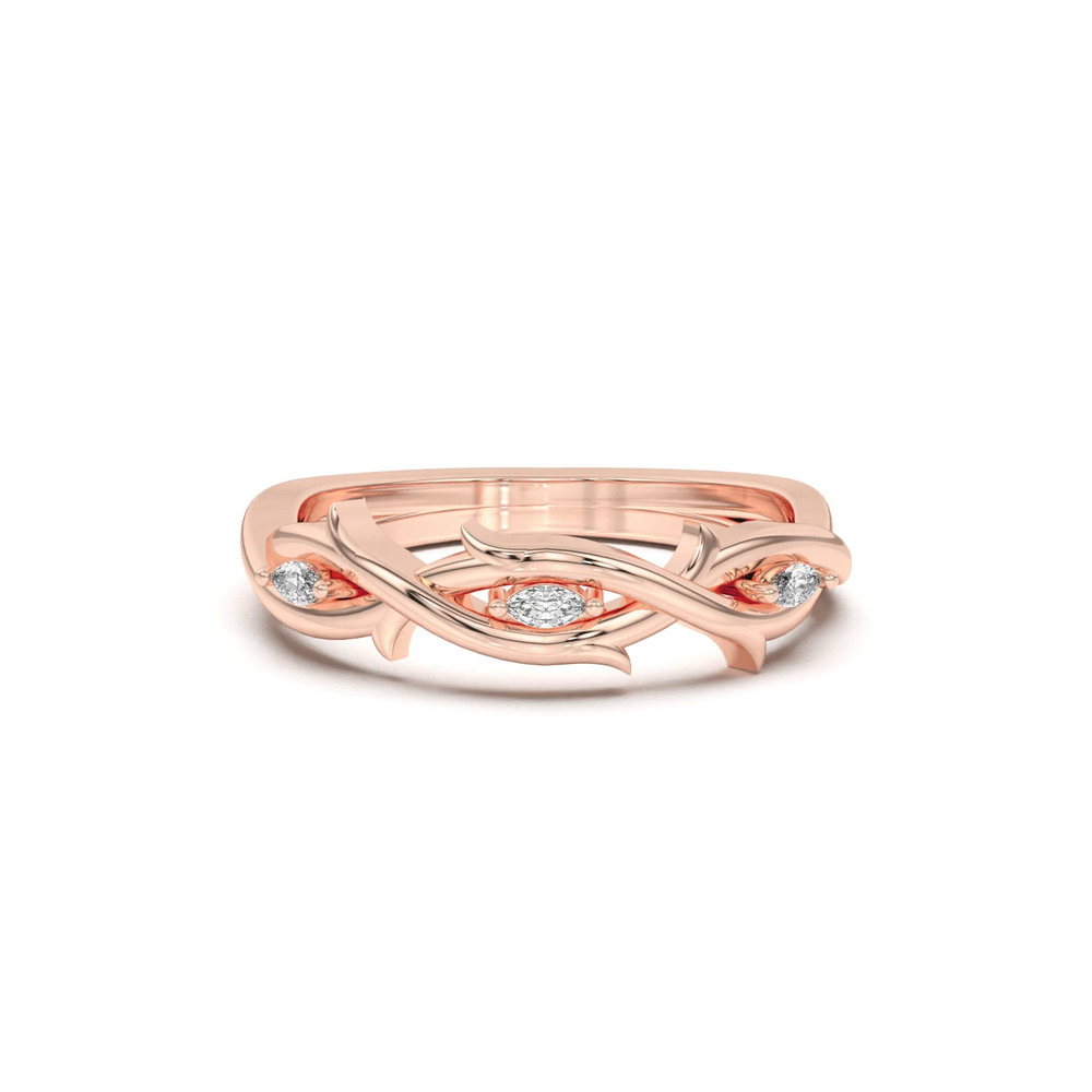 360 degree view of Robin Marquise Diamond Thorn Band