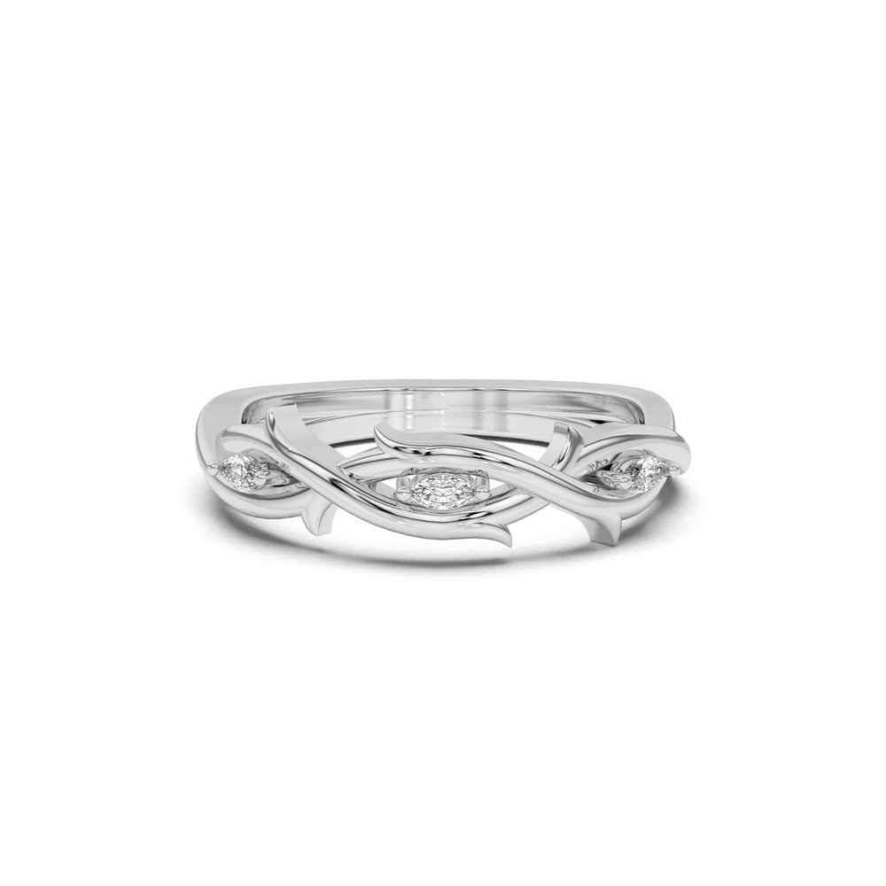 360 degree view of Robin Marquise Diamond Thorn Band