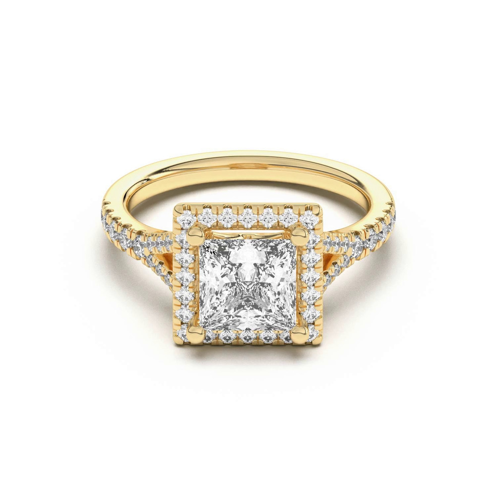 360 degree view of Sue Timeless Halo Engagement Ring