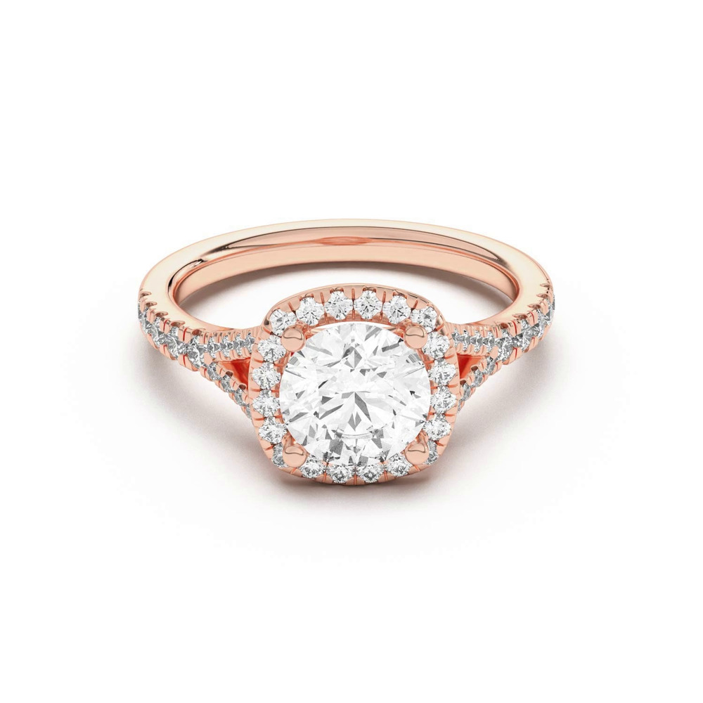 360 degree view of Sue Timeless Halo Engagement Ring