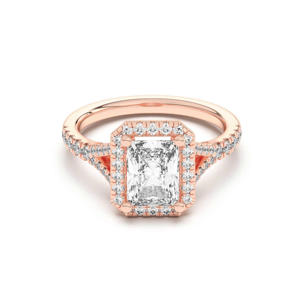 360 degree view of Sue Timeless Halo Engagement Ring