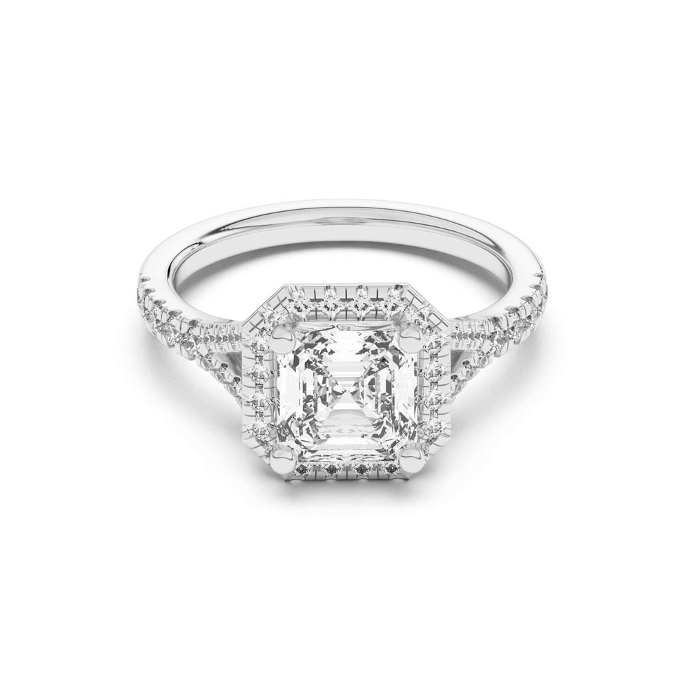 360 degree view of Sue Timeless Halo Engagement Ring