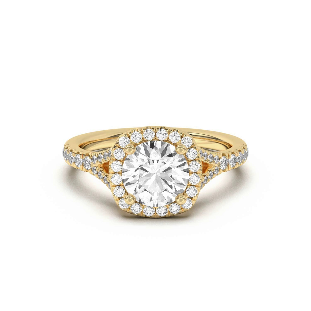 360 degree view of Sue Timeless Halo Engagement Ring