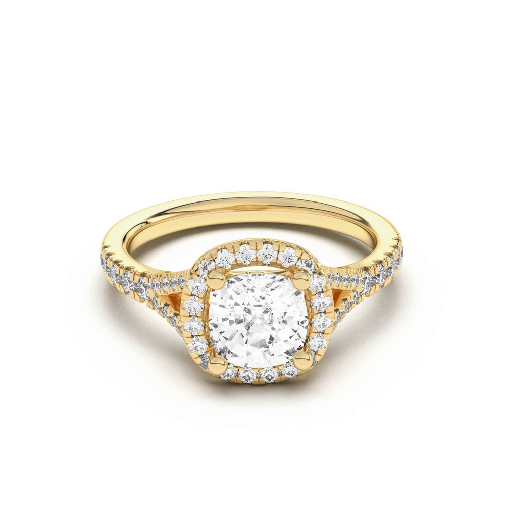 360 degree view of Sue Timeless Halo Engagement Ring