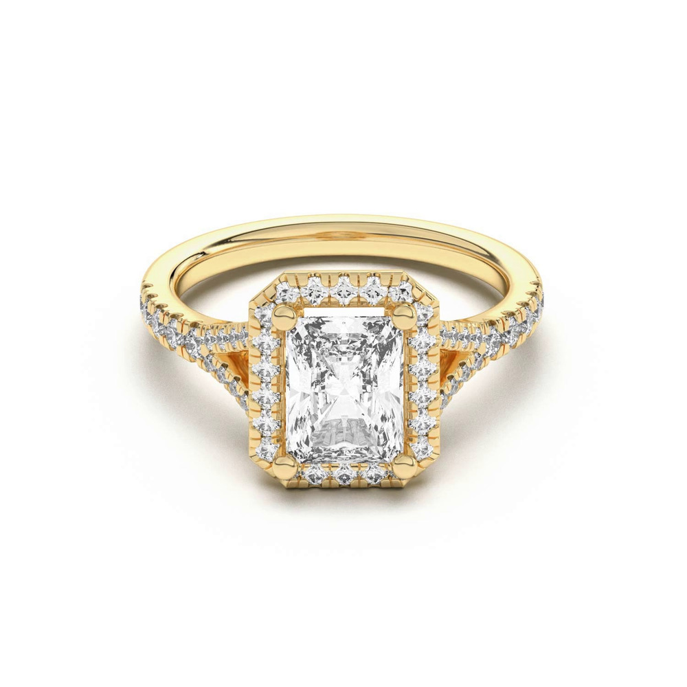 360 degree view of Sue Timeless Halo Engagement Ring
