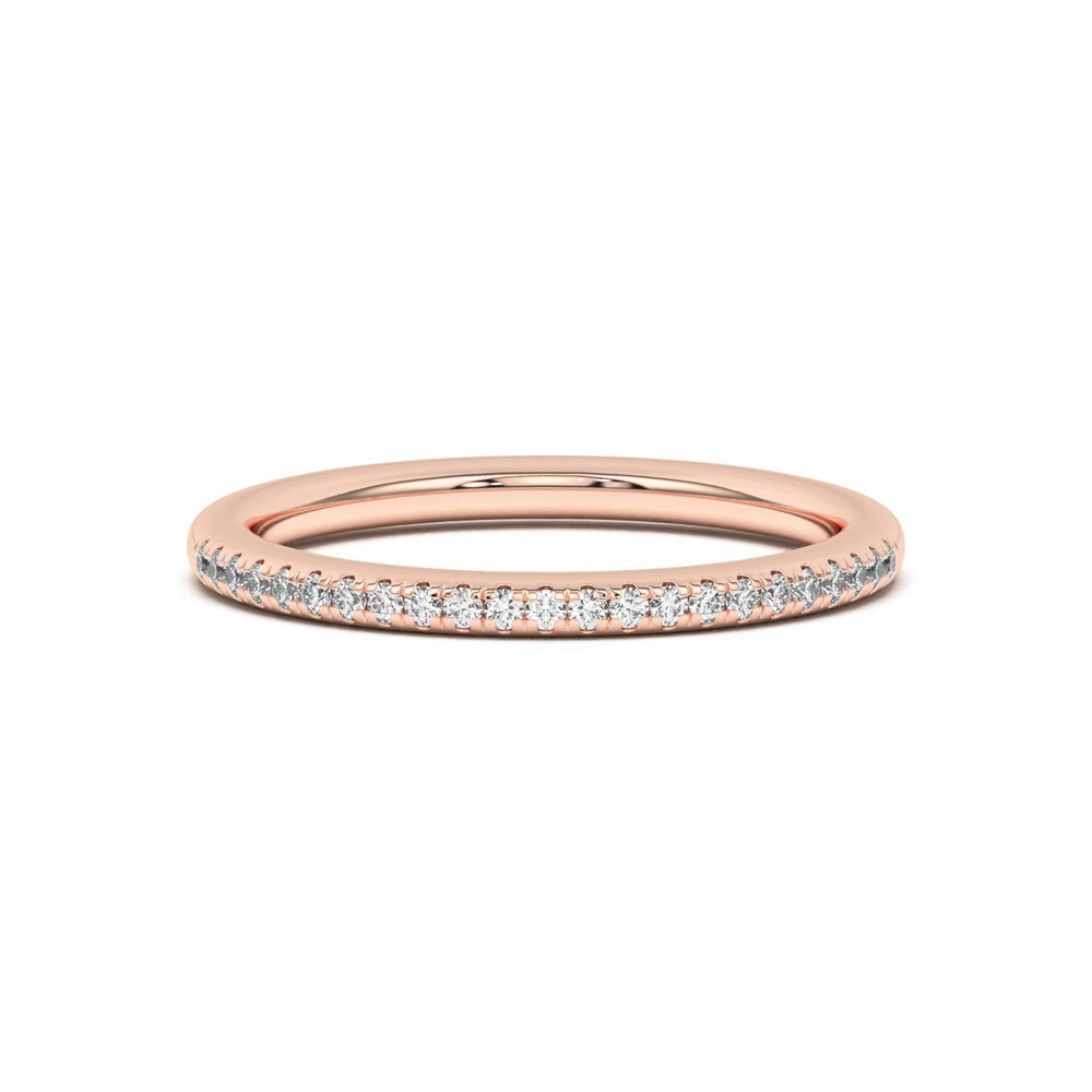 360 degree view of Meryl Petite Pavé Band