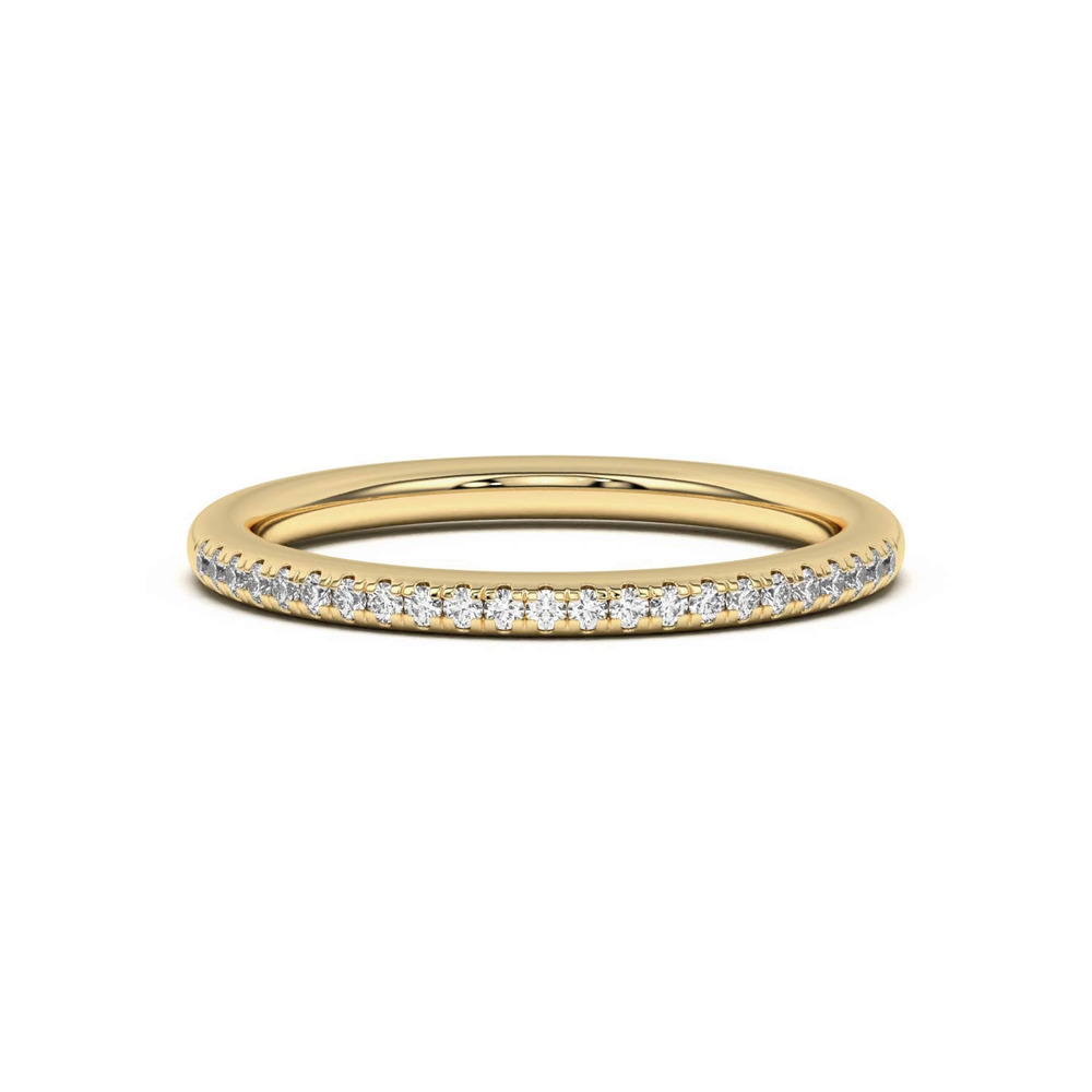 360 degree view of Meryl Petite Pavé Band