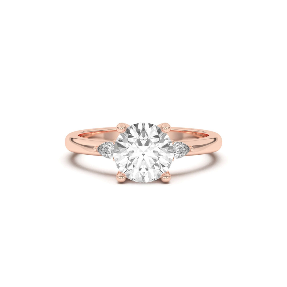 360 degree view of Meredith Pear Accent Engagement Ring
