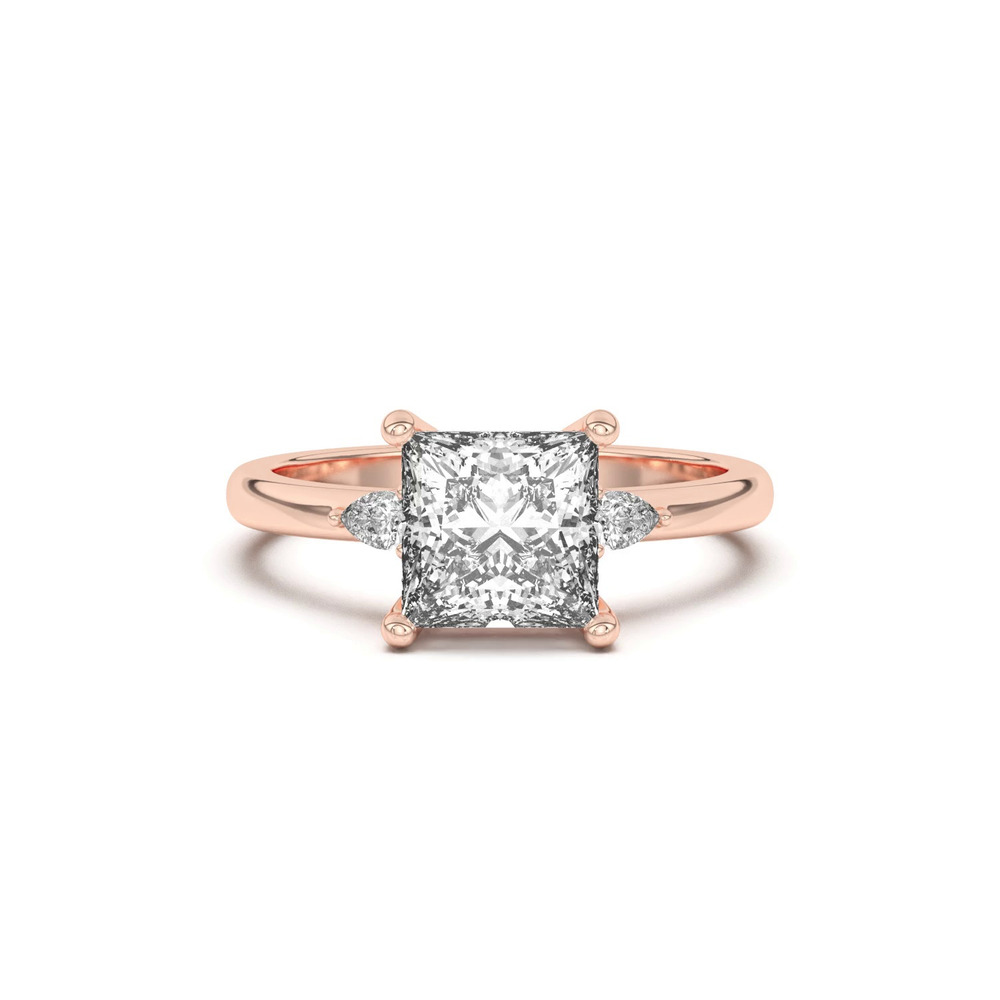 360 degree view of Meredith Pear Accent Engagement Ring