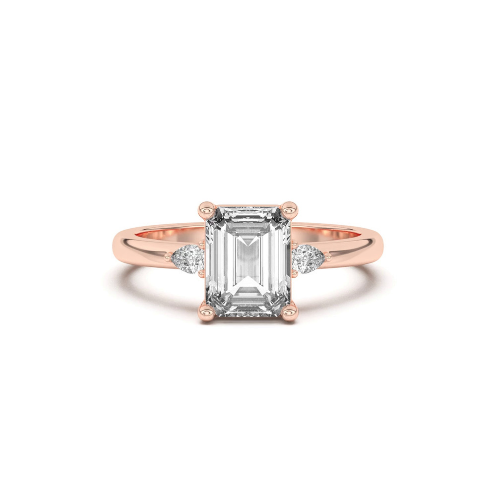360 degree view of Meredith Pear Accent Engagement Ring