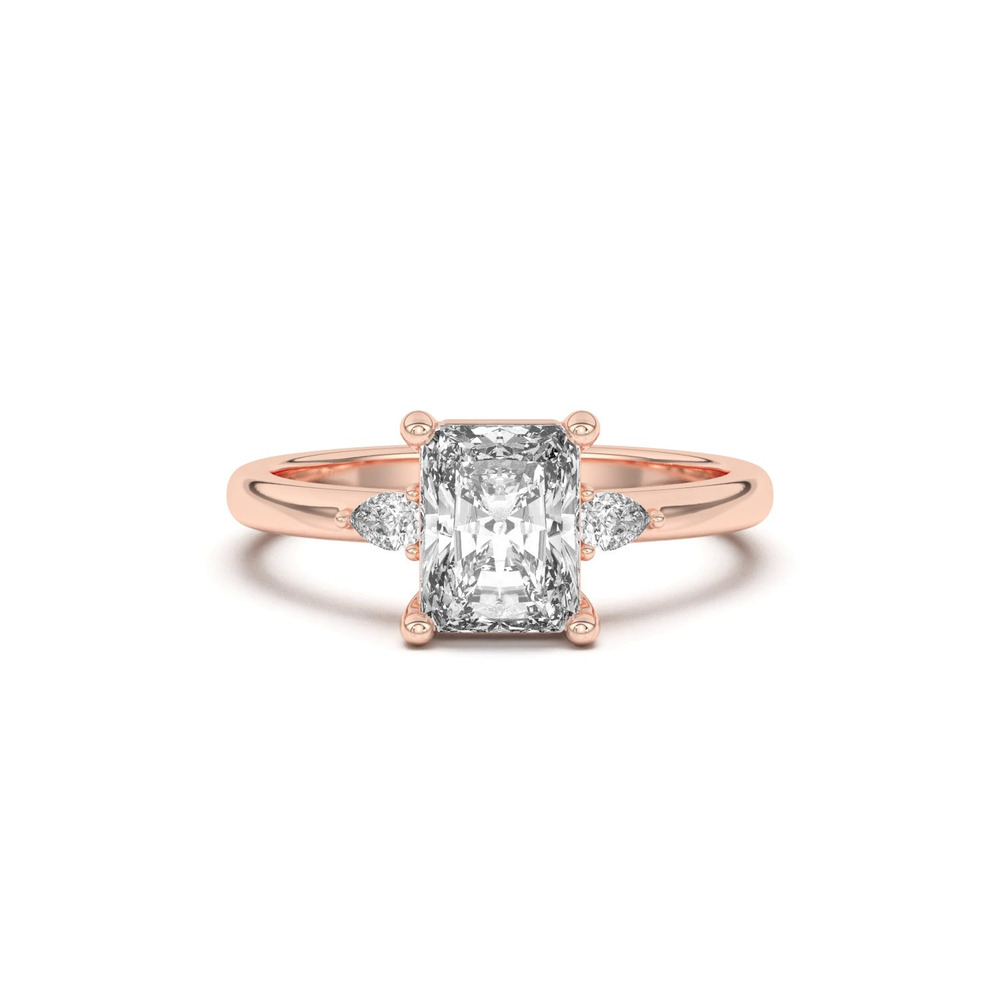 360 degree view of Meredith Pear Accent Engagement Ring