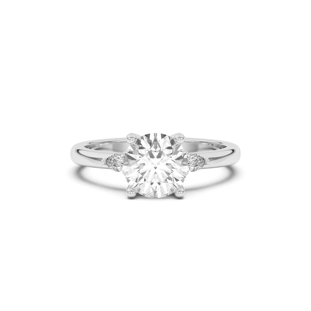 360 degree view of Meredith Pear Accent Engagement Ring