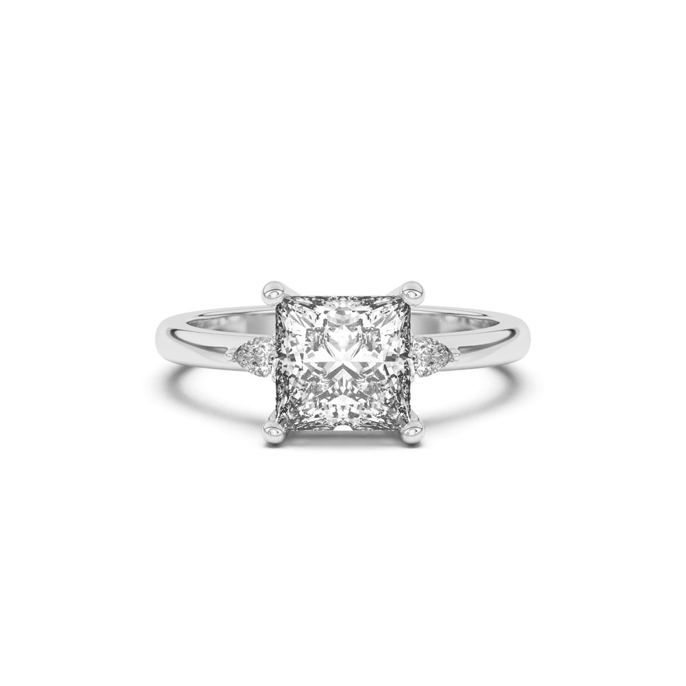 360 degree view of Meredith Pear Accent Engagement Ring