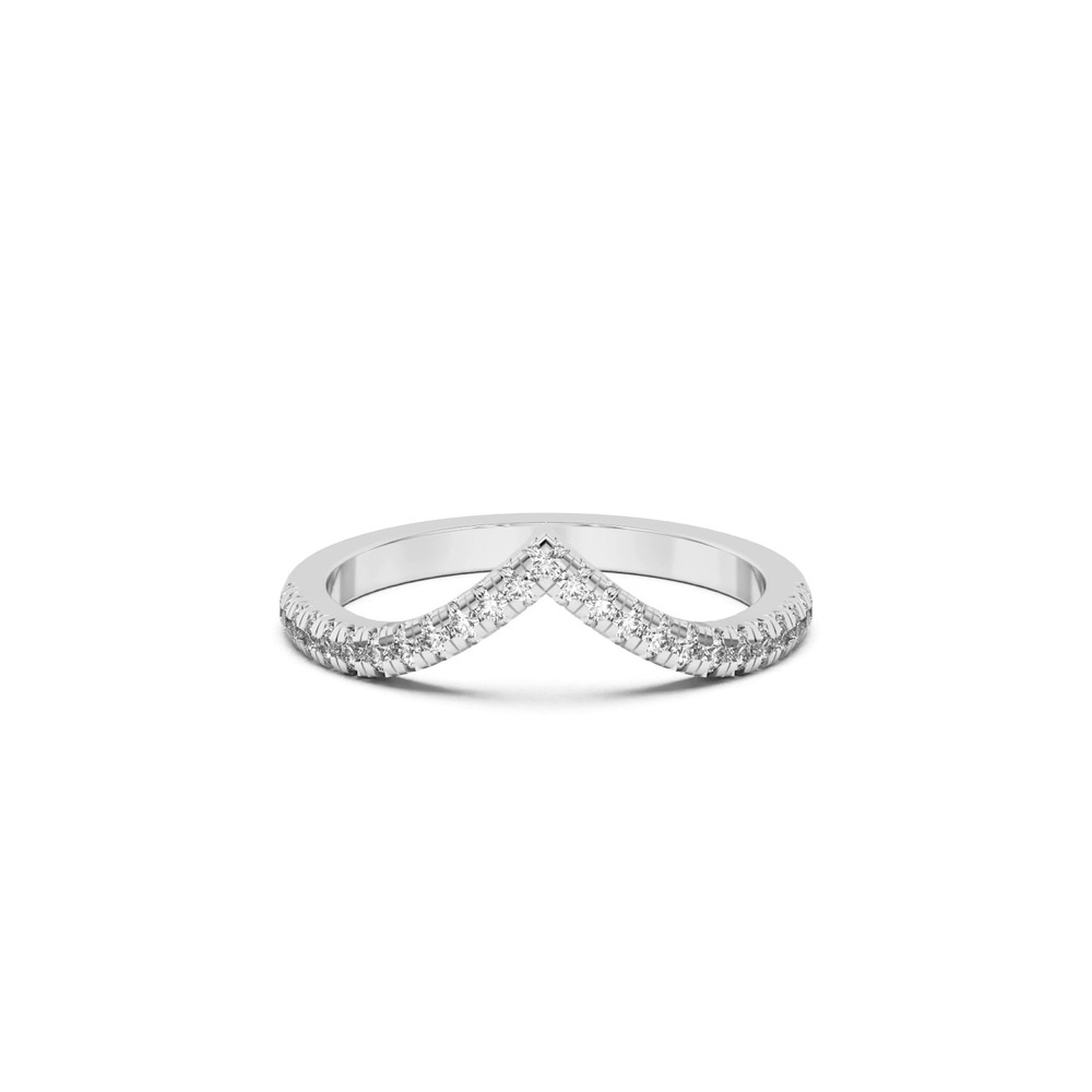 360 degree view of Meredith Pavé Chevron Band