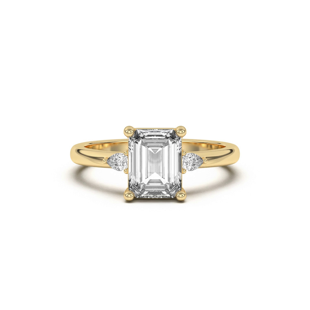 360 degree view of Meredith Pear Accent Engagement Ring