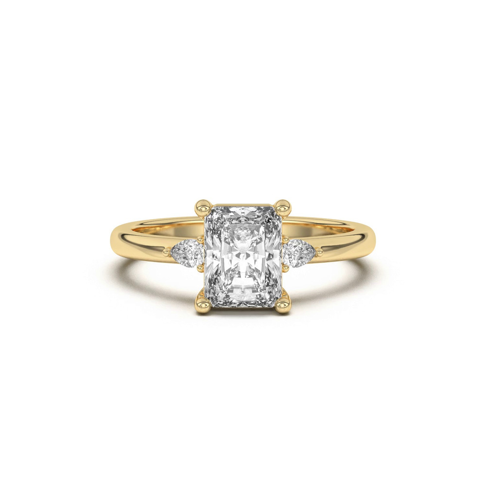 360 degree view of Meredith Pear Accent Engagement Ring