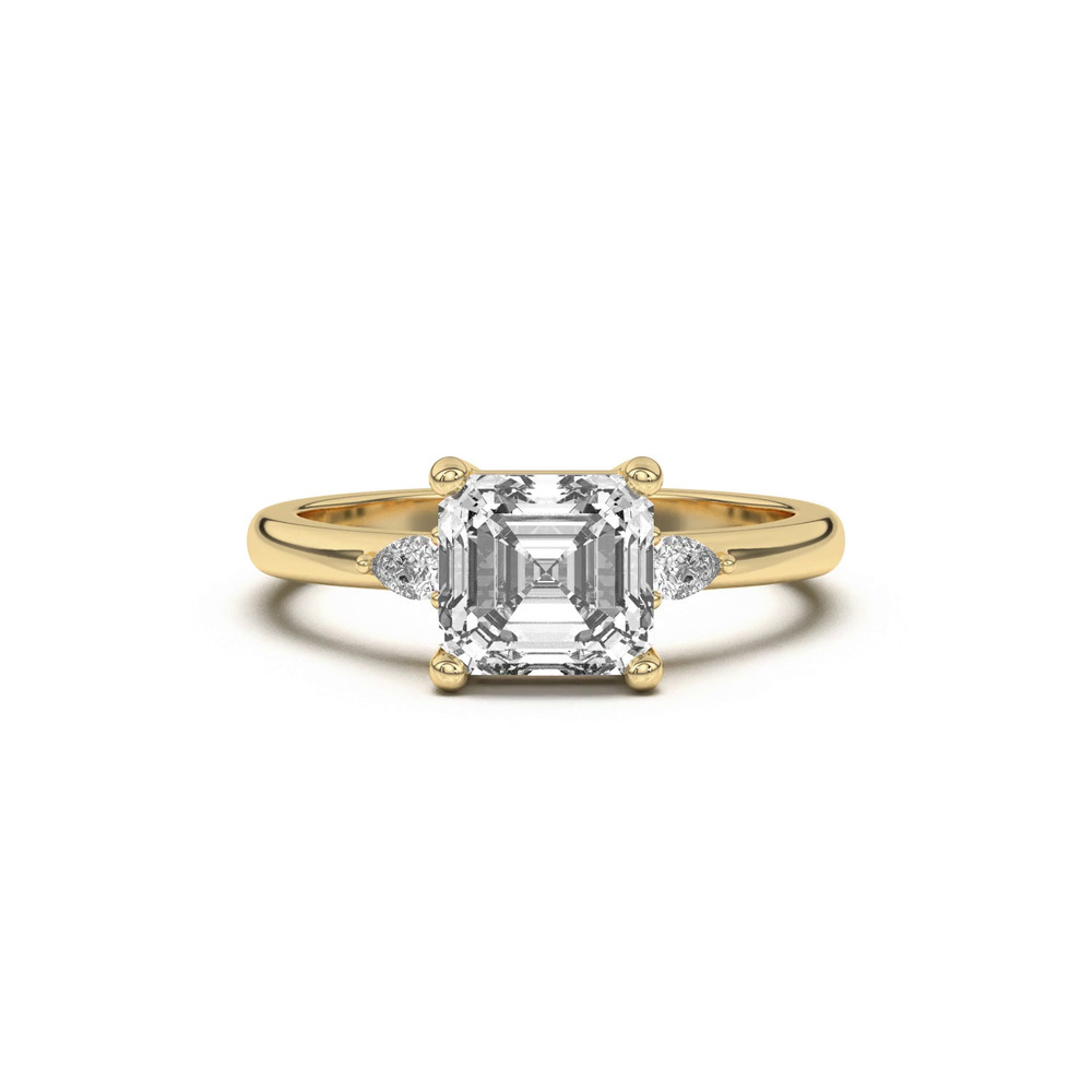 360 degree view of Meredith Pear Accent Engagement Ring