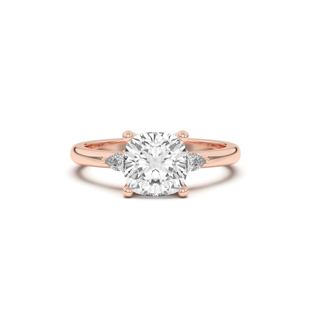 360 degree view of Meredith Pear Accent Engagement Ring