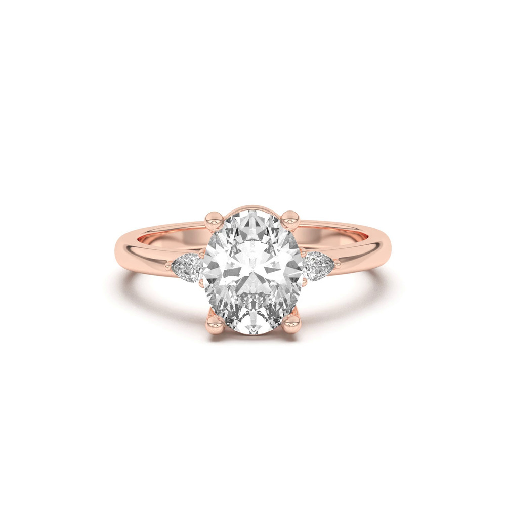 360 degree view of Meredith Pear Accent Engagement Ring