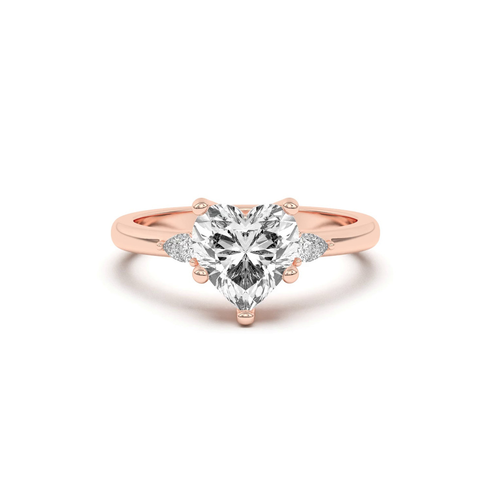 360 degree view of Meredith Pear Accent Engagement Ring