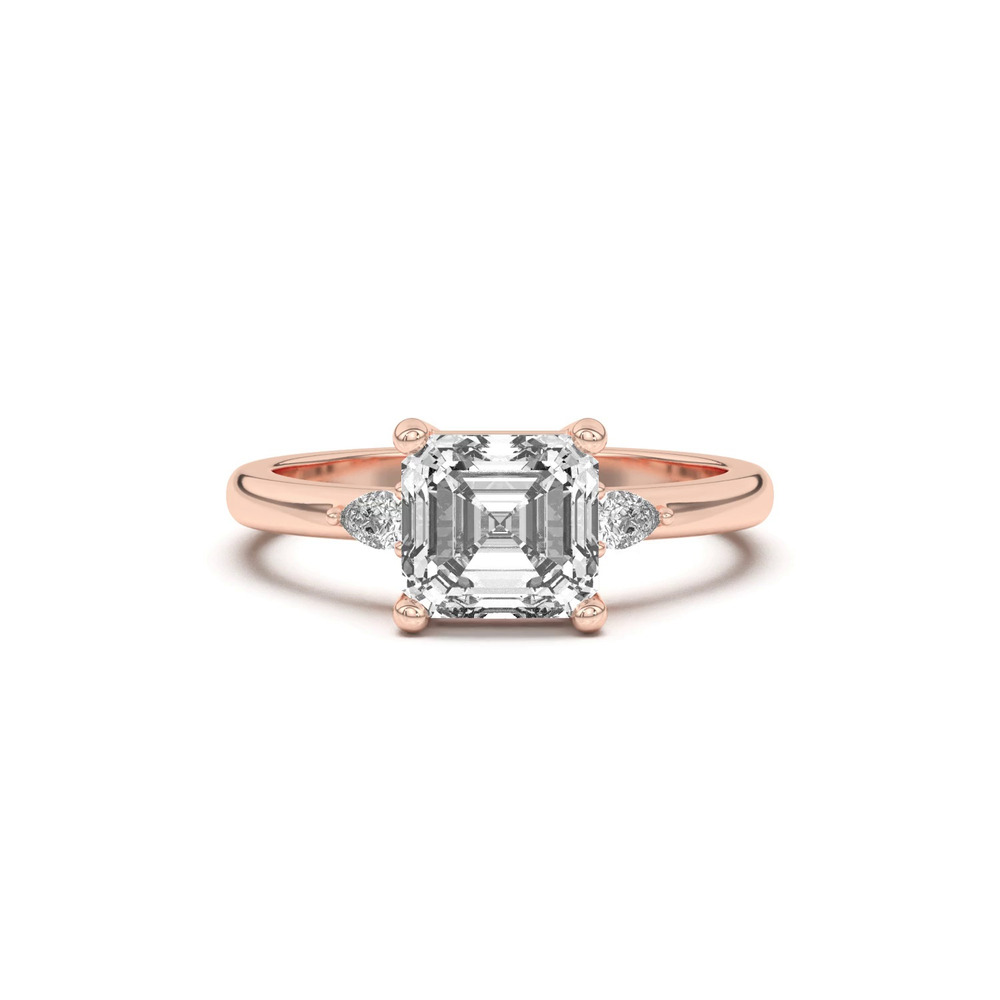 360 degree view of Meredith Pear Accent Engagement Ring
