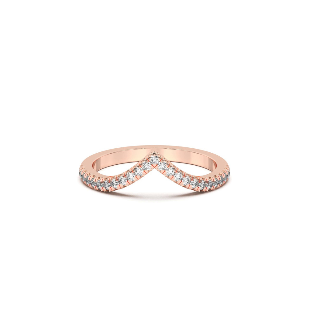 360 degree view of Meredith Pavé Chevron Band