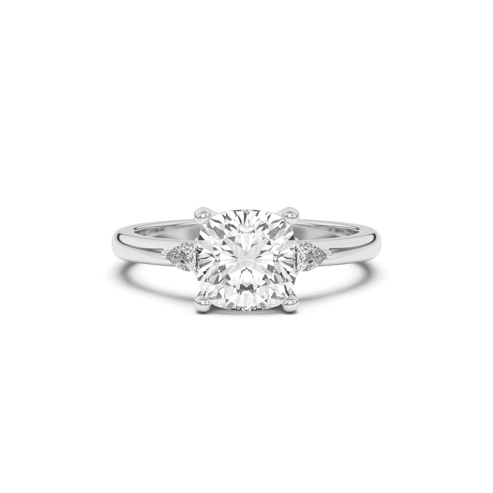 360 degree view of Meredith Pear Accent Engagement Ring