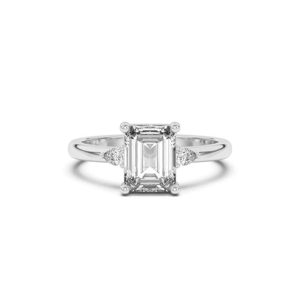 360 degree view of Meredith Pear Accent Engagement Ring