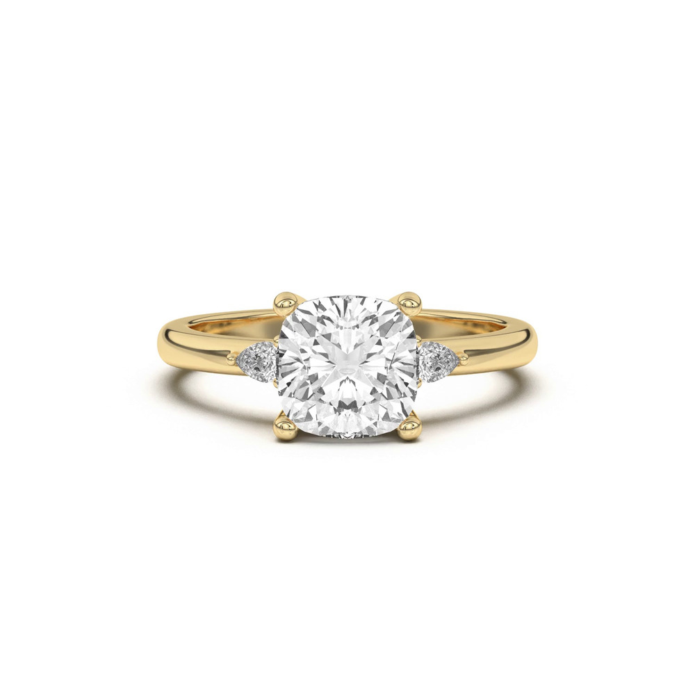 360 degree view of Meredith Pear Accent Engagement Ring