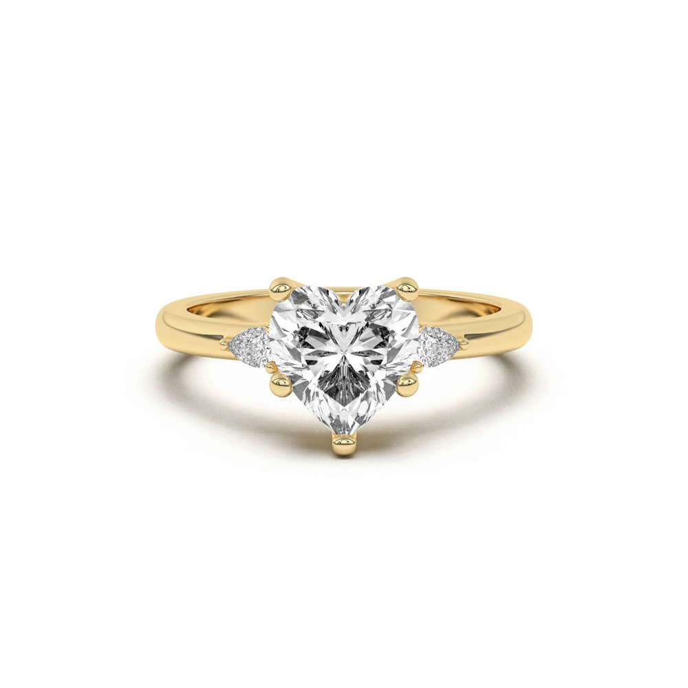 360 degree view of Meredith Pear Accent Engagement Ring