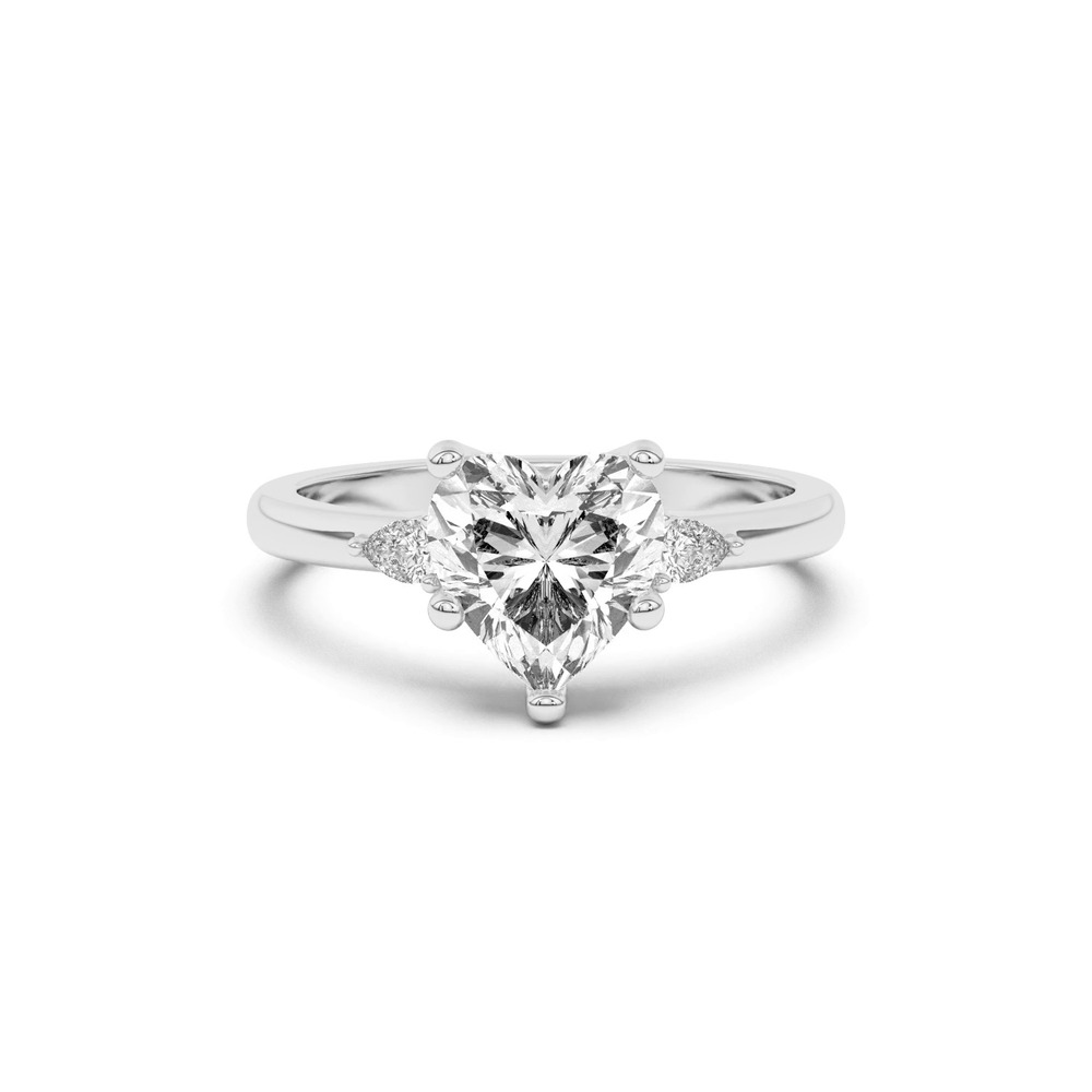 360 degree view of Meredith Pear Accent Engagement Ring