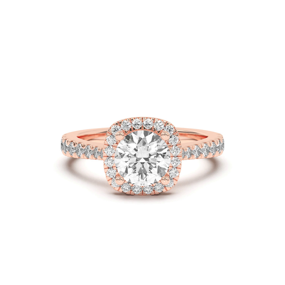 360 degree view of Cici Halo Engagement Ring