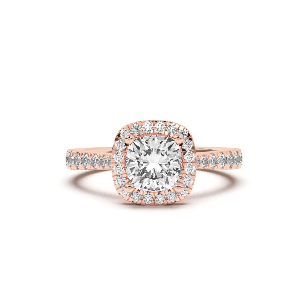 360 degree view of Cici Halo Engagement Ring