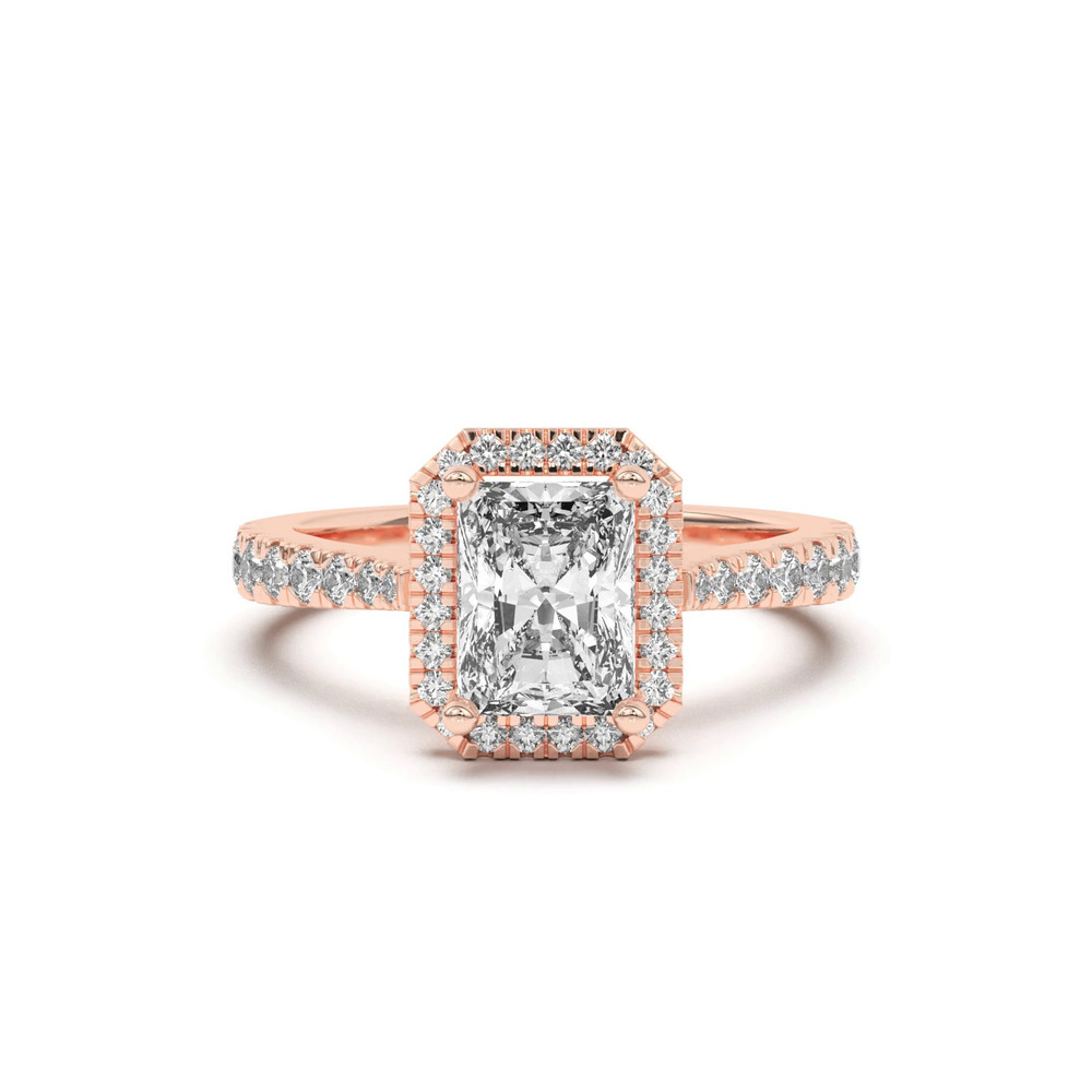 360 degree view of Cici Halo Engagement Ring