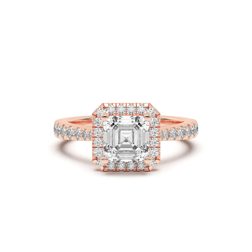 360 degree view of Cici Halo Engagement Ring