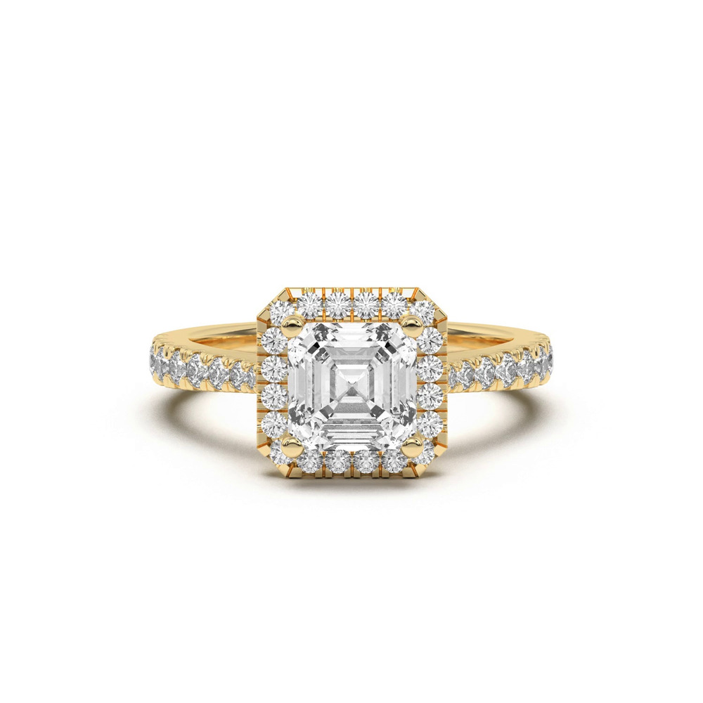 360 degree view of Cici Halo Engagement Ring