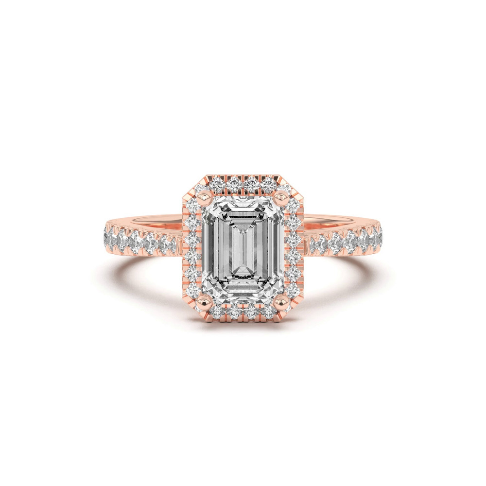 360 degree view of Cici Halo Engagement Ring
