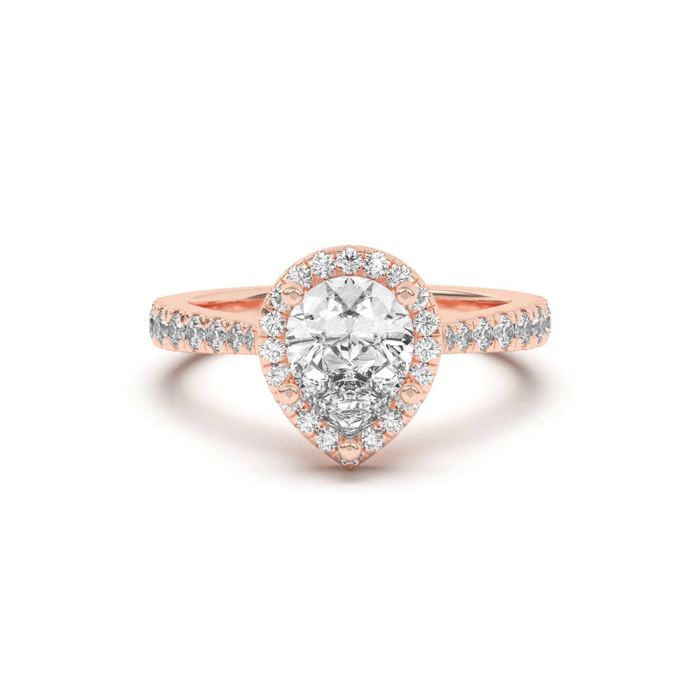360 degree view of Cici Halo Engagement Ring